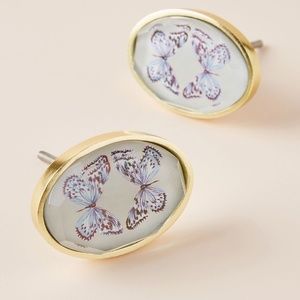 ANTHROPOLOGIE Aria Butterfly Knob set of 2 NWT